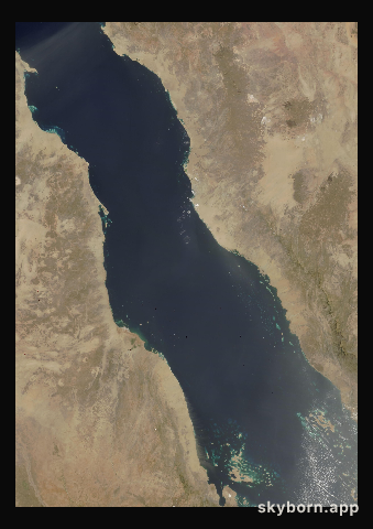 The Earth on 22 May 2004 · Red Sea