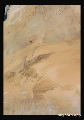 The Earth on 24 May 2004 · Eye of the Sahara, Mauritania