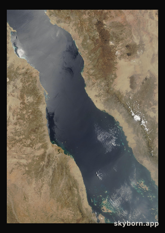 The Earth on 25 May 2004 · Red Sea