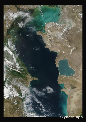 The Earth on 27 May 2004 · Caspian Sea