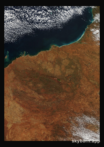 The Earth on 28 May 2004 · Pilbara, Western Australia