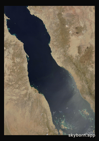 The Earth on 29 May 2004 · Red Sea
