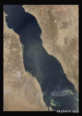 The Earth on 31 May 2004 · Red Sea