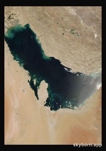 The Earth on 6 June 2004 · Persian Gulf