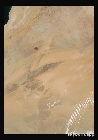 The Earth on 7 June 2004 · Eye of the Sahara, Mauritania