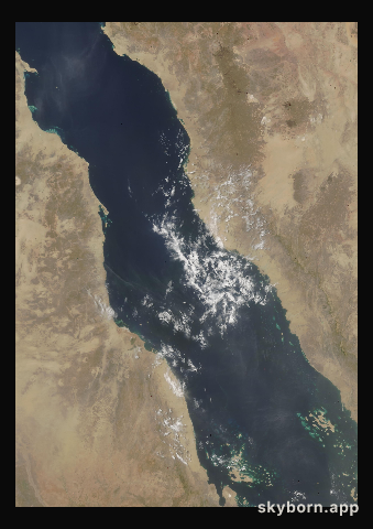 The Earth on 9 June 2004 · Red Sea