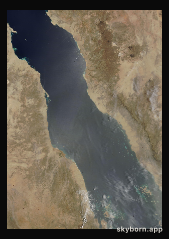 The Earth on 12 June 2004 · Red Sea