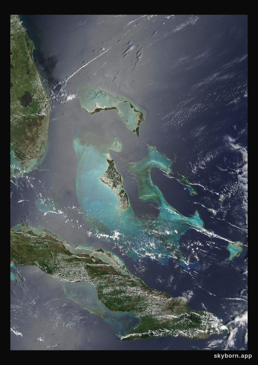 The Earth on 23 June 2004 · Bahamas