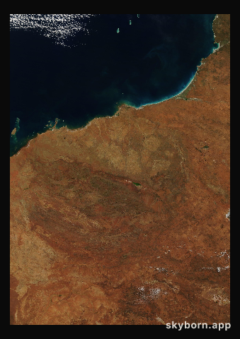 The Earth on 24 June 2004 · Pilbara, Western Australia