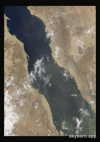 The Earth on 25 June 2004 · Red Sea