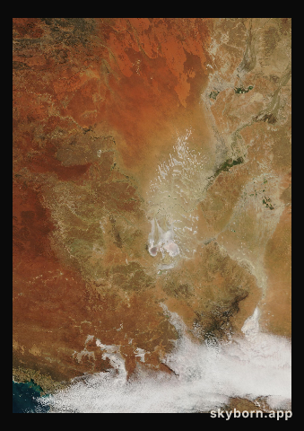 The Earth on 2 July 2004 · Lake Eyre, Australia