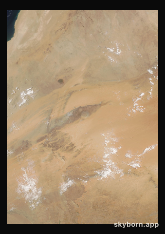 The Earth on 9 July 2004 · Eye of the Sahara, Mauritania