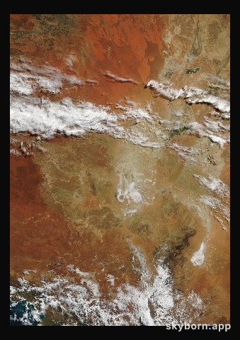 The Earth on 11 July 2004 · Lake Eyre, Australia