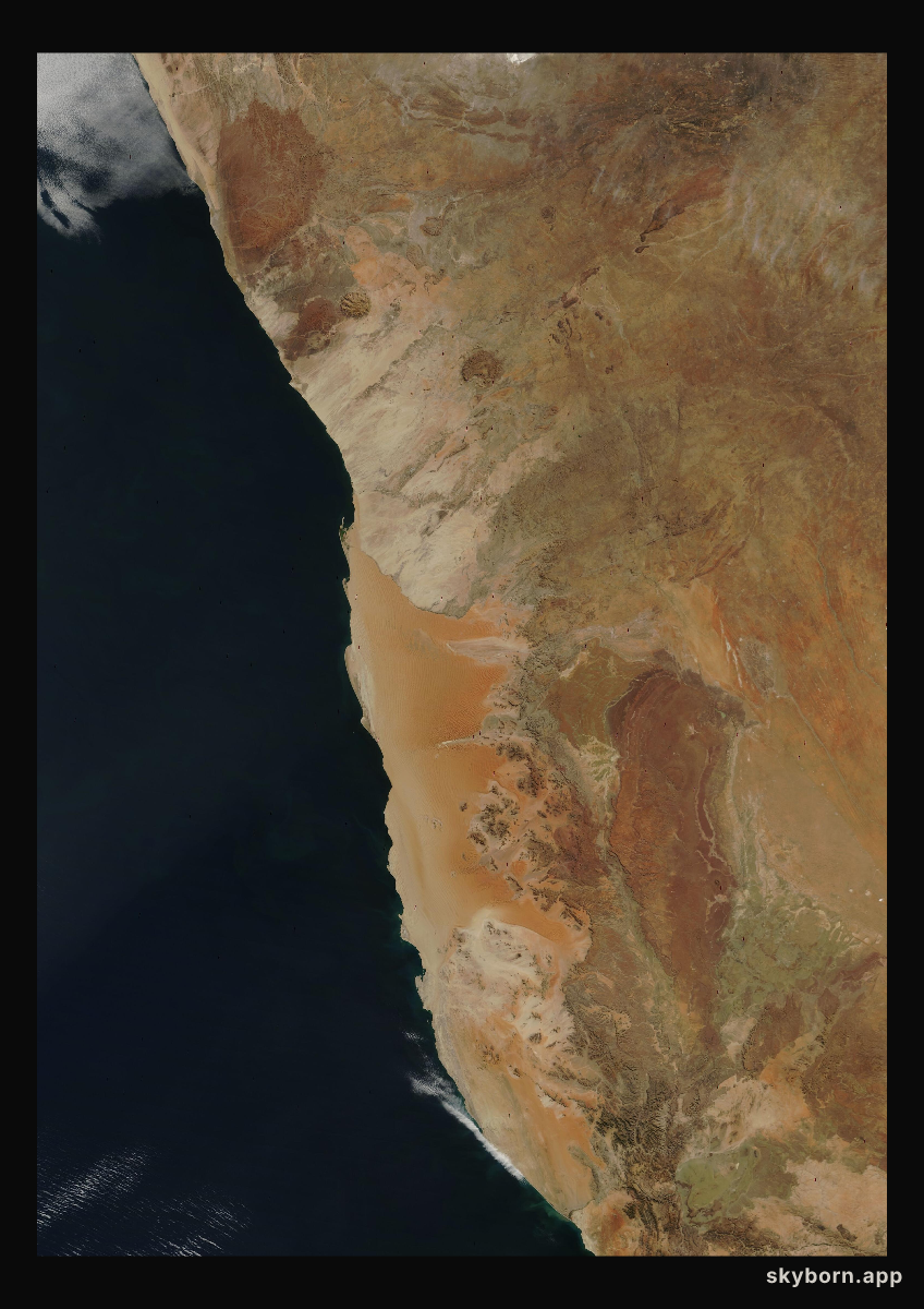 The Earth on 13 July 2004 · Namib Desert