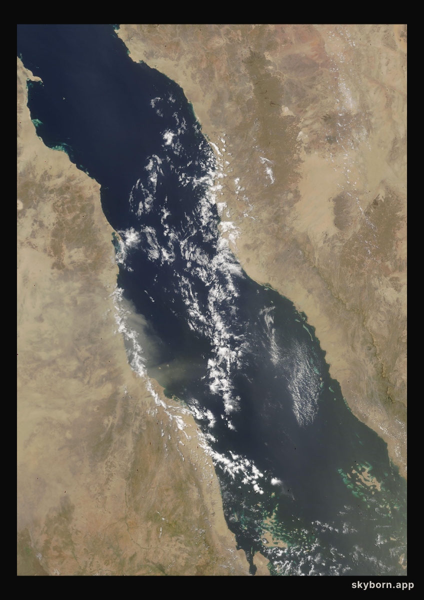 The Earth on 18 July 2004 · Red Sea