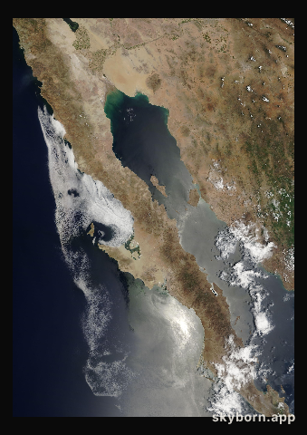 The Earth on 19 July 2004 · Baja California