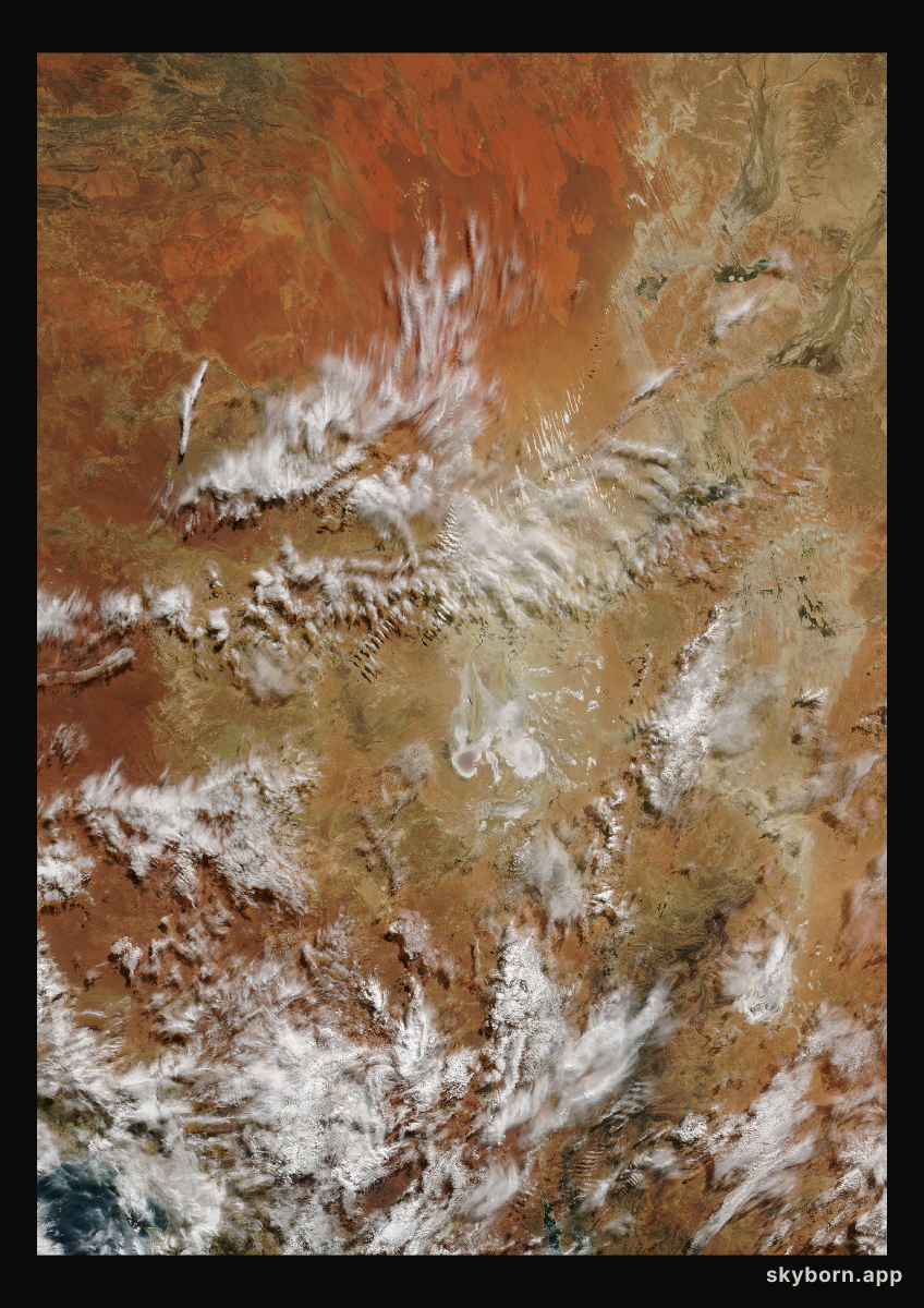 The Earth on 22 July 2004 · Lake Eyre, Australia