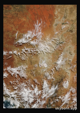 The Earth on 22 July 2004 · Lake Eyre, Australia