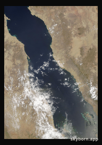 The Earth on 25 July 2004 · Red Sea