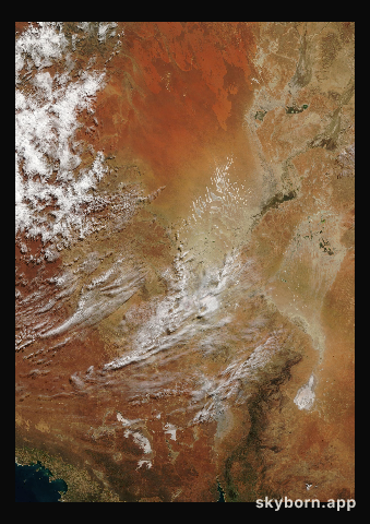 The Earth on 29 July 2004 · Lake Eyre, Australia