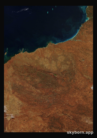 The Earth on 2 August 2004 · Pilbara, Western Australia