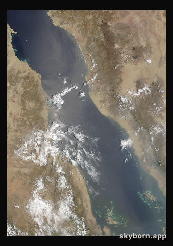 The Earth on 6 August 2004 · Red Sea