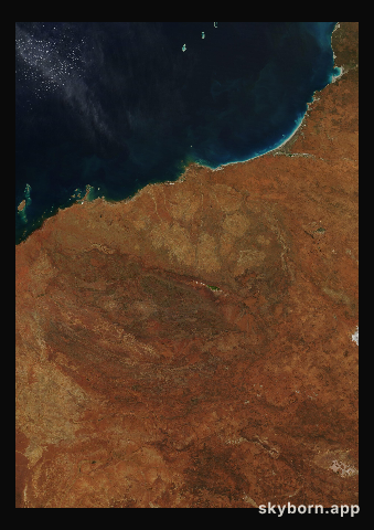The Earth on 9 August 2004 · Pilbara, Western Australia