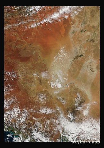 The Earth on 10 August 2004 · Lake Eyre, Australia