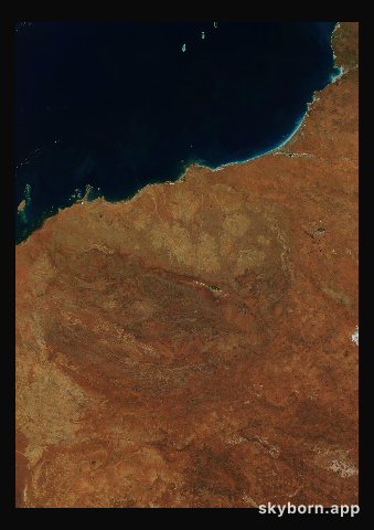 The Earth on 11 August 2004 · Pilbara, Western Australia
