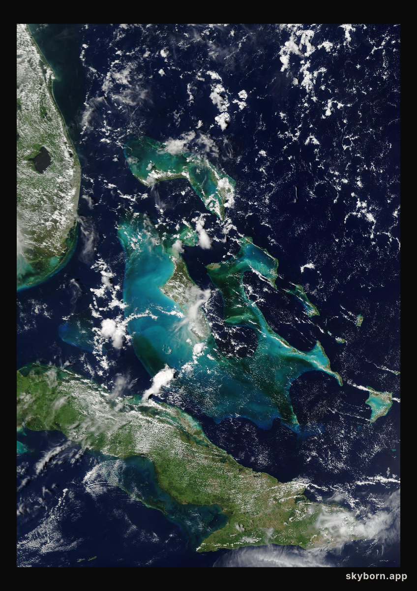 The Earth on 16 August 2004 · Bahamas