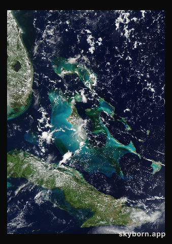 The Earth on 16 August 2004 · Bahamas