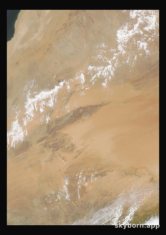 The Earth on 17 August 2004 · Eye of the Sahara, Mauritania