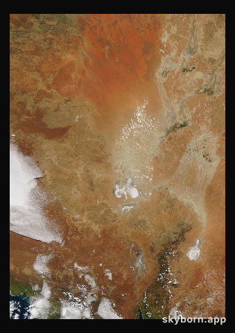 The Earth on 18 August 2004 · Lake Eyre, Australia