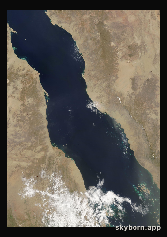 The Earth on 19 August 2004 · Red Sea