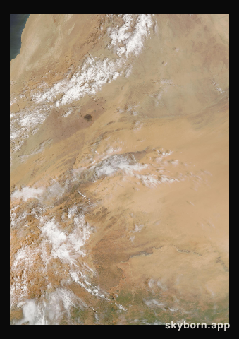 The Earth on 20 August 2004 · Eye of the Sahara, Mauritania