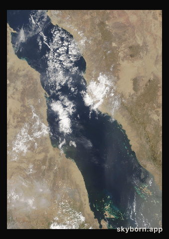 The Earth on 26 August 2004 · Red Sea