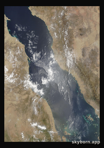 The Earth on 31 August 2004 · Red Sea