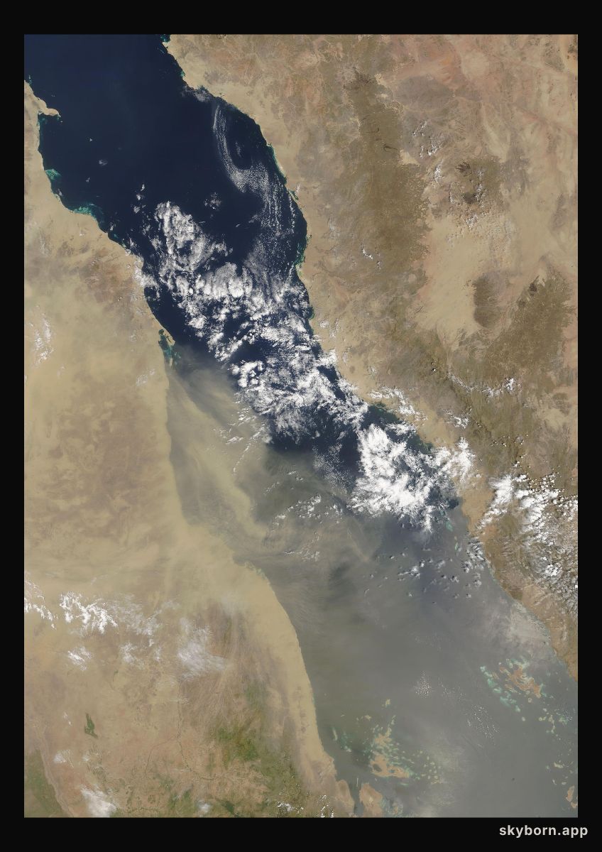 The Earth on 2 September 2004 · Red Sea