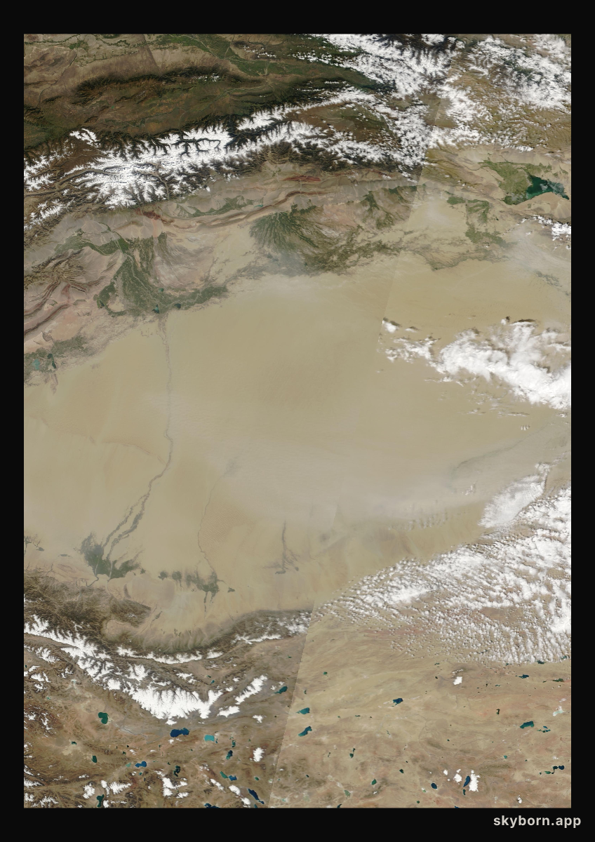 The Earth on 11 September 2004 · Taklamakan Desert