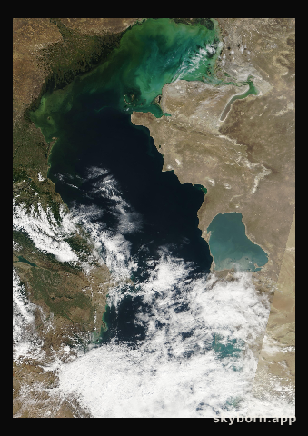 The Earth on 16 September 2004 · Caspian Sea
