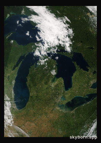The Earth on 18 September 2004 · Great Lakes