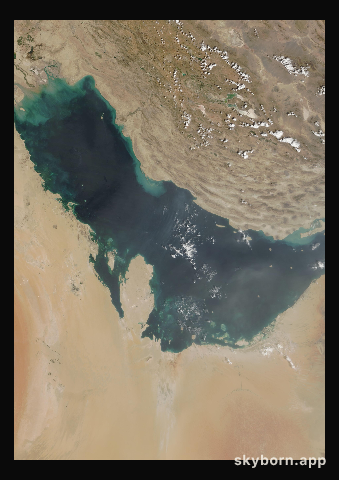 The Earth on 22 September 2004 · Persian Gulf