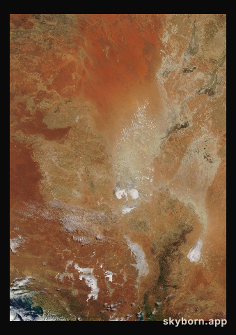 The Earth on 24 September 2004 · Lake Eyre, Australia