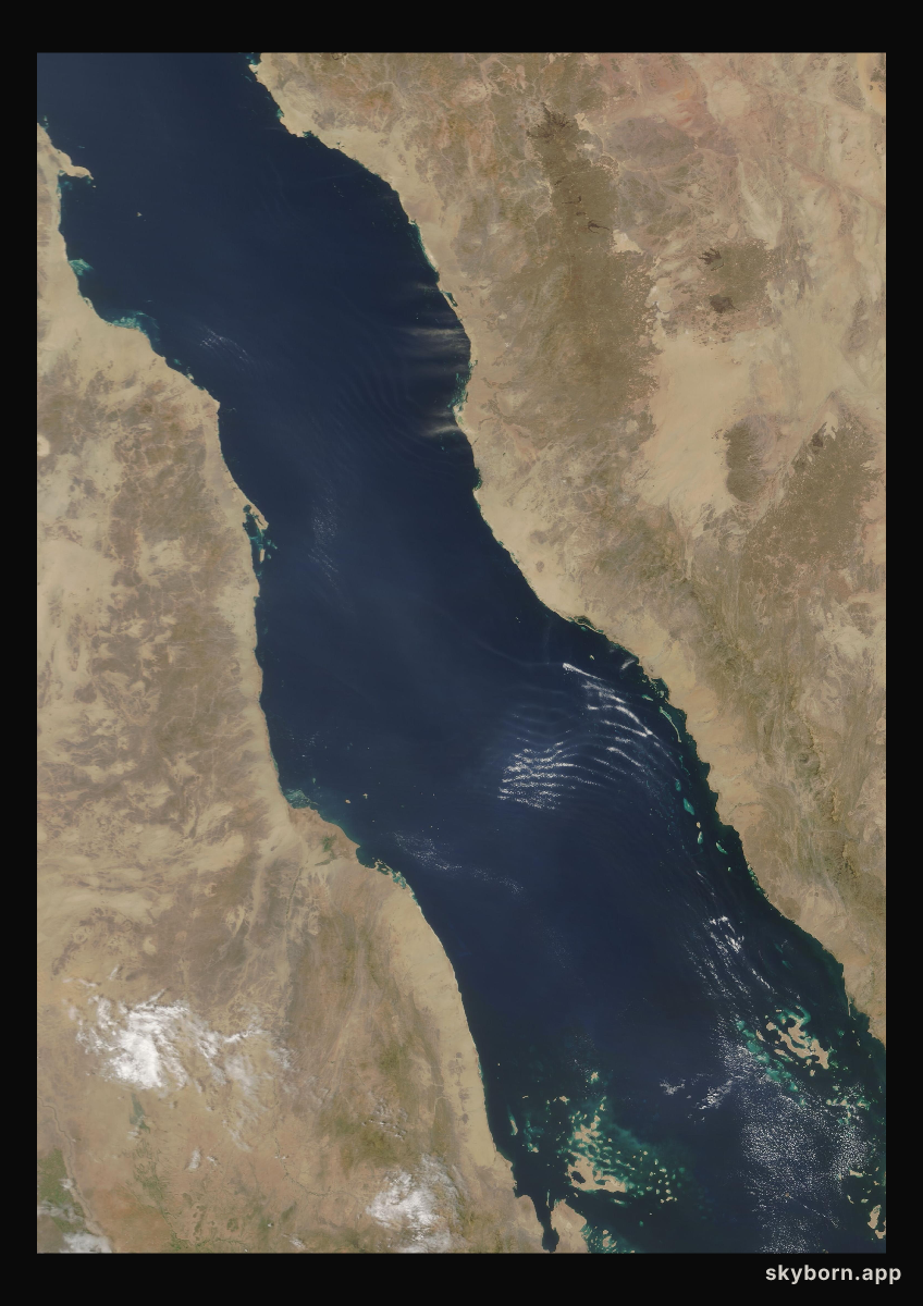 The Earth on 29 September 2004 · Red Sea