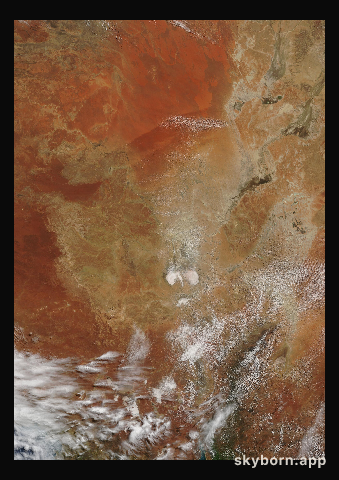 The Earth on 1 October 2004 · Lake Eyre, Australia