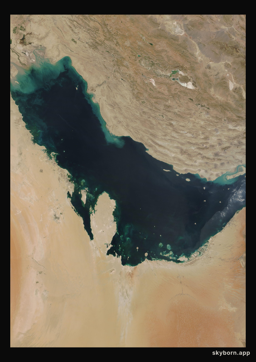 The Earth on 3 October 2004 · Persian Gulf
