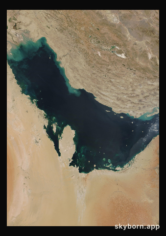 The Earth on 3 October 2004 · Persian Gulf