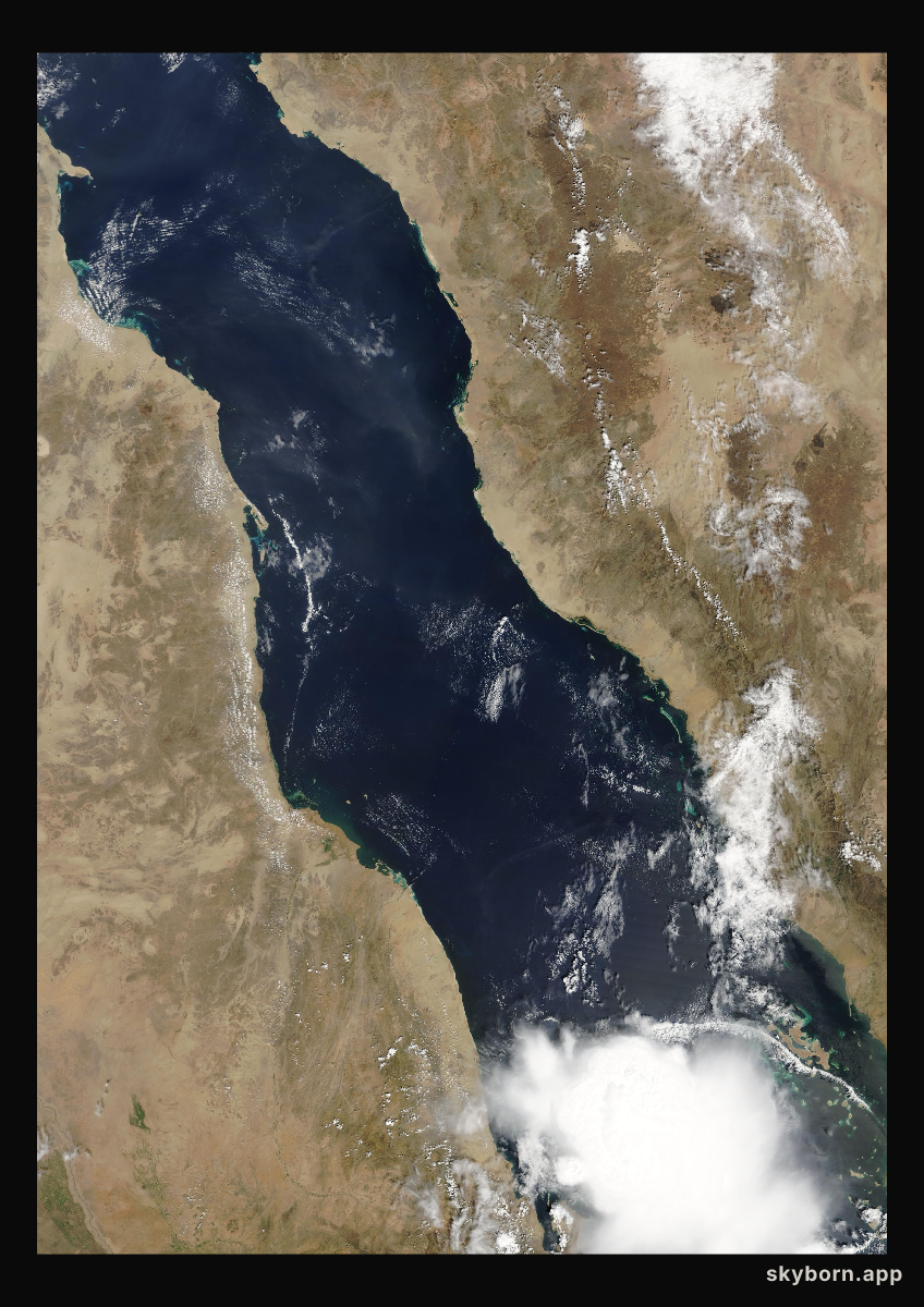 The Earth on 4 October 2004 · Red Sea