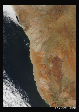 The Earth on 10 October 2004 · Namib Desert