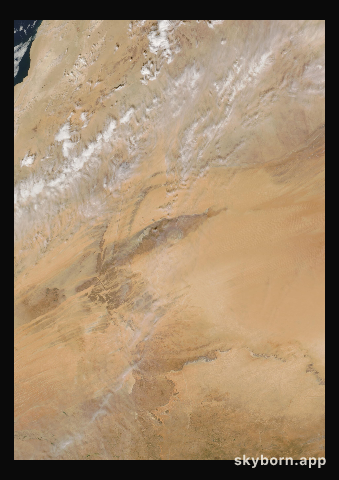 The Earth on 20 October 2004 · Eye of the Sahara, Mauritania